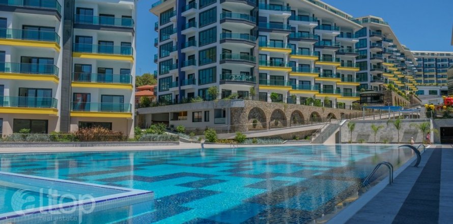 1+1 Lägenhet  i Alanya, Antalya, Turkiet Nr. 50279