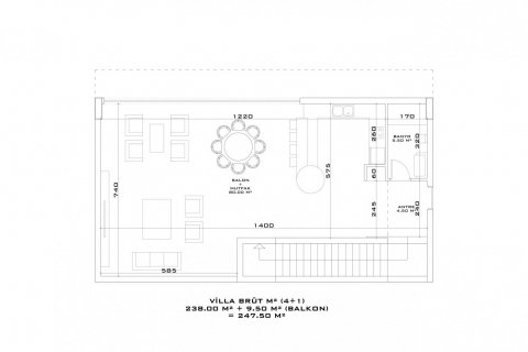 4+1 Villa  i Alanya, Antalya, Turkiet Nr. 50352 - 16