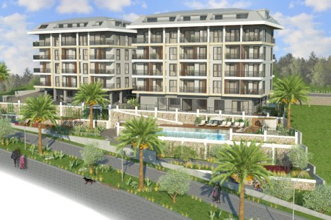 1+1 Lägenhet  i Alanya, Antalya, Turkiet Nr. 48265 - 3