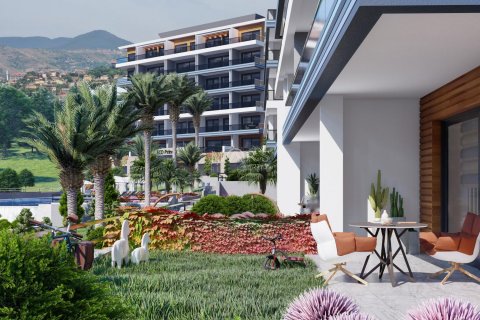 1+0 Lägenhet i Houses with unique sea views, Alanya, Antalya, Turkiet Nr. 49736 - 9