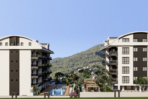 1+1 Lägenhet  i Alanya, Antalya, Turkiet Nr. 53968 - 2