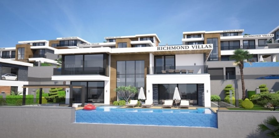 4+1 Villa  i Kargicak, Alanya, Antalya, Turkiet Nr. 52086