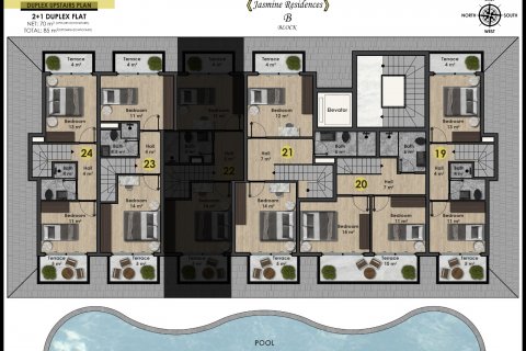 1+1 Lägenhet  i Okurcalar, Alanya, Antalya, Turkiet Nr. 50827 - 22