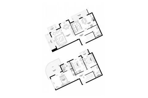 3+2 Takvåning i YEKTA ALARA CİTY Residence, Mahmutlar, Antalya, Turkiet Nr. 50761