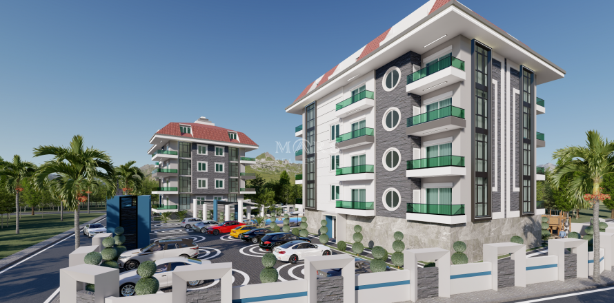 3+1 Lägenhet i Modern residential complex in the Oba area with a swimming pool on the territory and all necessary infrastructure, Alanya, Antalya, Turkiet Nr. 52784