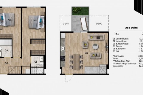 2+1 Lägenhet  i Sisli, Istanbul, istanbul, Turkiet Nr. 51460 - 22