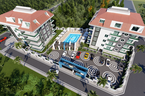 3+1 Lägenhet i Modern residential complex in the Oba area with a swimming pool on the territory and all necessary infrastructure, Alanya, Antalya, Turkiet Nr. 52784 - 3