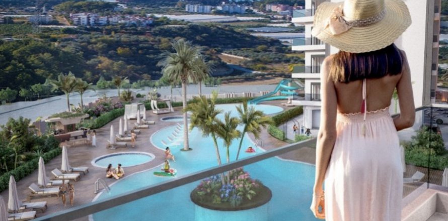 1+1 Lägenhet  i Alanya, Antalya, Turkiet Nr. 51491