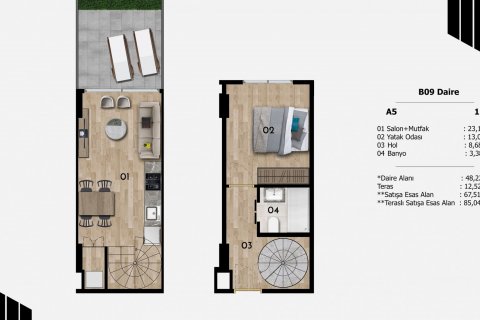 1+2 Lägenhet  i Sisli, Istanbul, istanbul, Turkiet Nr. 51459 - 18