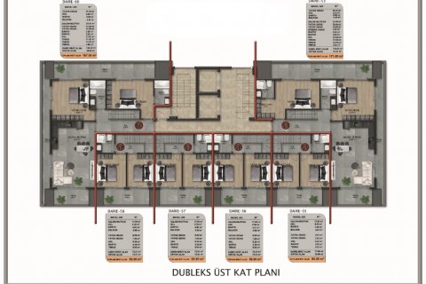 1+1 Lägenhet  i Alanya, Antalya, Turkiet Nr. 51686 - 26