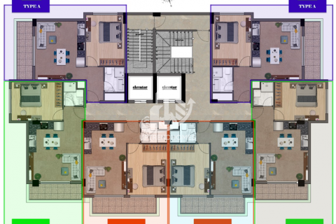 1+1 Lägenhet  i Mahmutlar, Antalya, Turkiet Nr. 43573 - 19