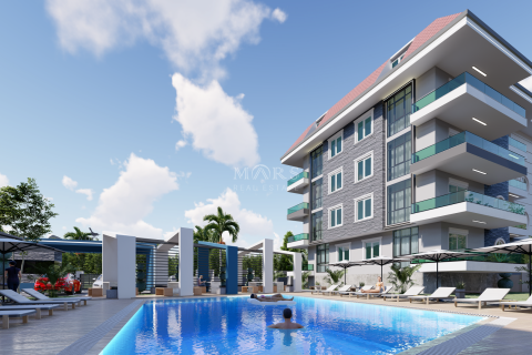 3+1 Lägenhet i Modern residential complex in the Oba area with a swimming pool on the territory and all necessary infrastructure, Alanya, Antalya, Turkiet Nr. 52784 - 2