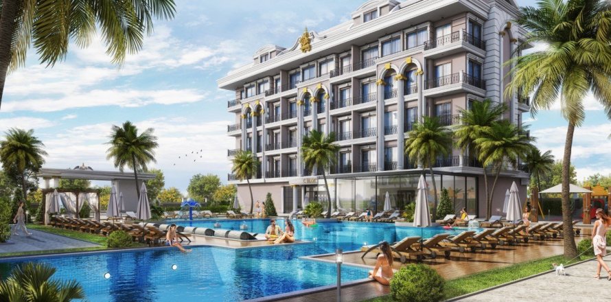 1+1 Lägenhet  i Alanya, Antalya, Turkiet Nr. 58965