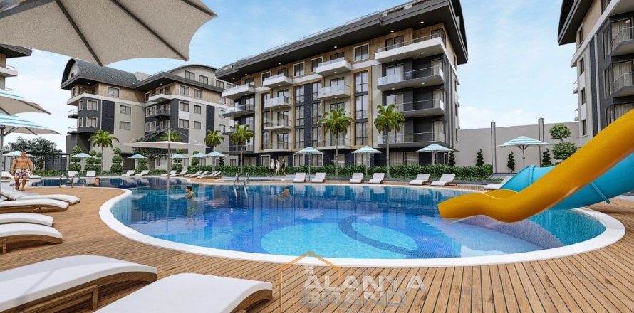 1+1 Lägenhet  i Alanya, Antalya, Turkiet Nr. 59036