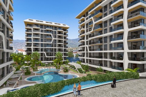 1+1 Lägenhet  i Alanya, Antalya, Turkiet Nr. 61585 - 3