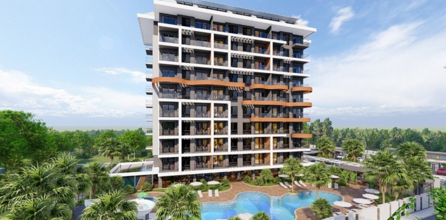 1+1 Lägenhet  i Alanya, Antalya, Turkiet Nr. 58800