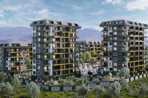 1+1 Lägenhet  i Alanya, Antalya, Turkiet Nr. 58999 - 1