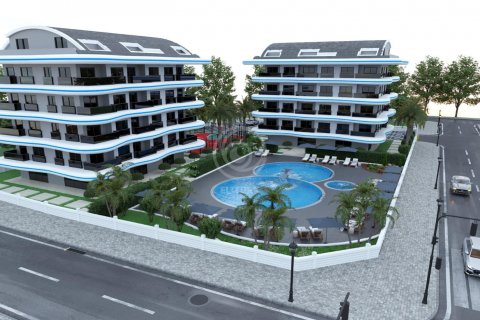 1+1 Lägenhet i Lotus Twins Incekum &#8212; резиденция рядом с Авсалларом, подходит для ВНЖ, Alanya, Antalya, Turkiet Nr. 56365 - 1