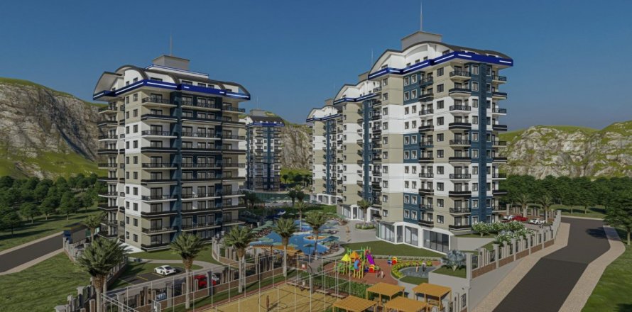 1+1 Lägenhet  i Alanya, Antalya, Turkiet Nr. 58806