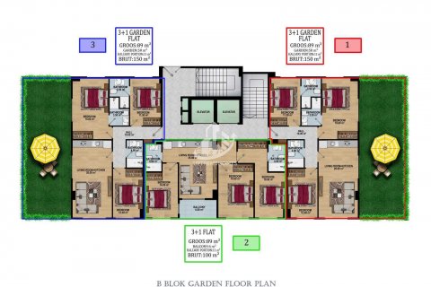 1+1 Bostadskomplex  i Konakli, Antalya, Turkiet Nr. 60658 - 29