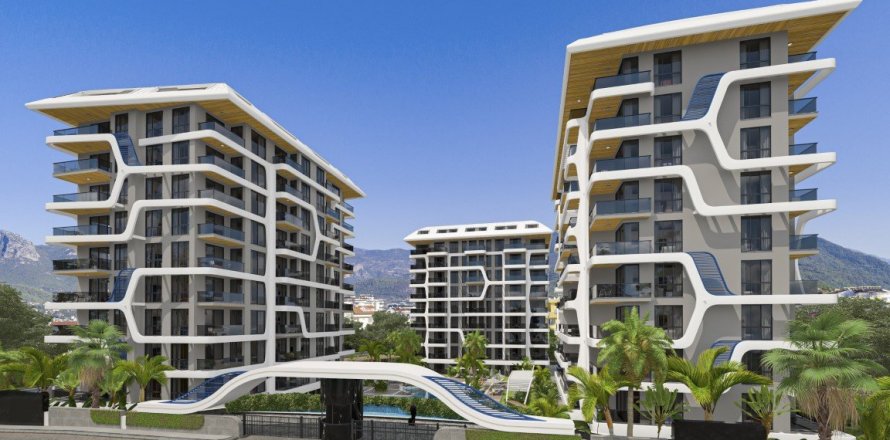 1+1 Lägenhet  i Alanya, Antalya, Turkiet Nr. 61585