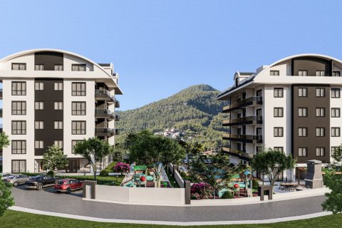 1+1 Lägenhet  i Alanya, Antalya, Turkiet Nr. 64478 - 4