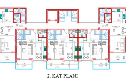 1+1 Lägenhet  i Denizli, Alanya, Antalya, Turkiet Nr. 52479 - 20