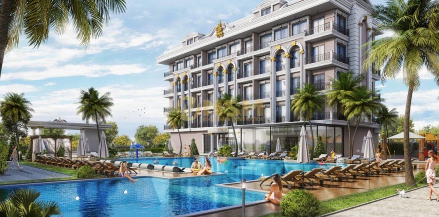 1+1 Lägenhet  i Alanya, Antalya, Turkiet Nr. 68298