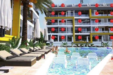 1+1 Lägenhet  i Alanya, Antalya, Turkiet Nr. 70490 - 9