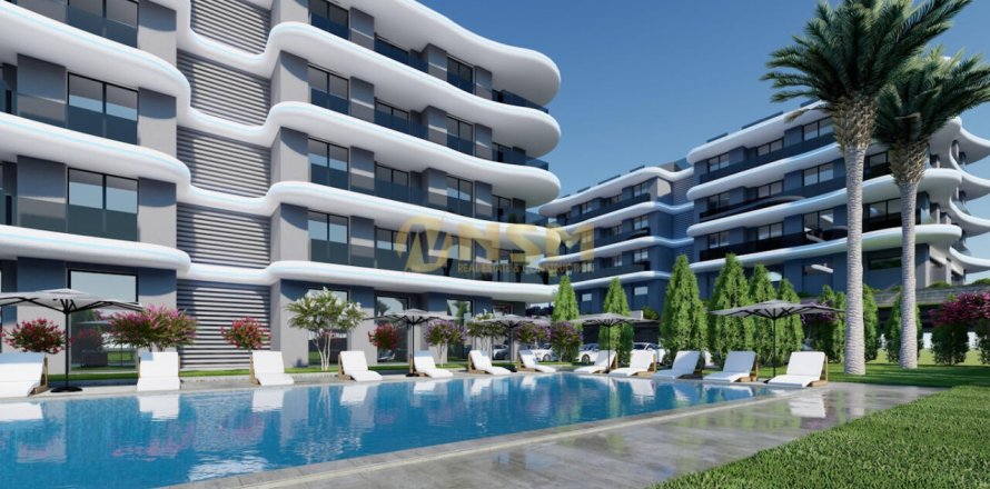 1+1 Lägenhet  i Alanya, Antalya, Turkiet Nr. 68223