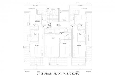 1+1 Lägenhet  i Avsallar, Antalya, Turkiet Nr. 69521 - 14