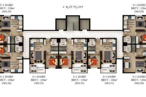 2+1 Lägenhet i Kaska Homes 1 Residence (Газипаша, Турция), Gazipasa, Antalya, Turkiet Nr. 77772 - 14