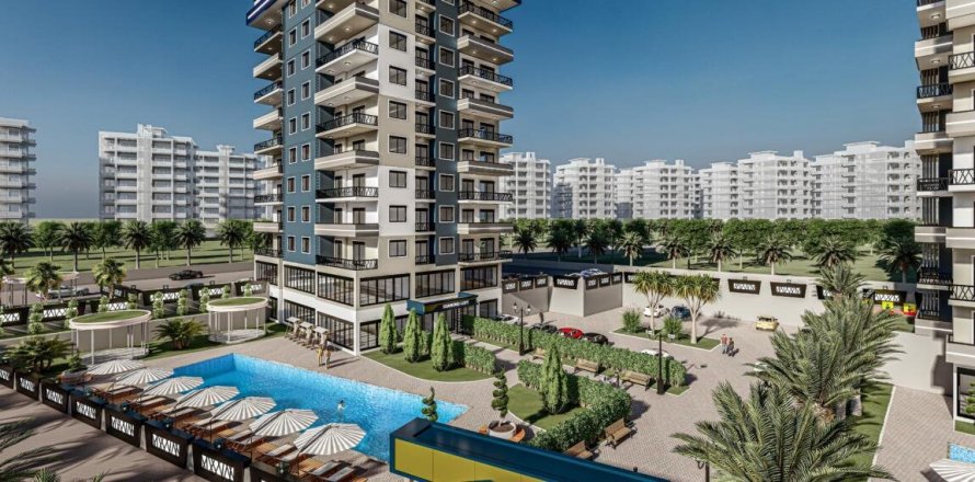 1+1 Lägenhet  i Alanya, Antalya, Turkiet Nr. 38287