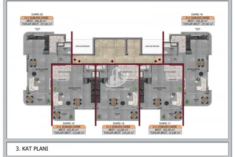 1+1 Lägenhet  i Kestel, Antalya, Turkiet Nr. 76502 - 19