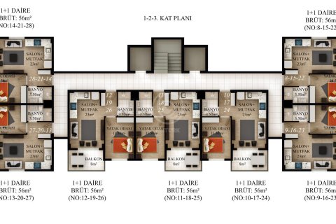 2+1 Lägenhet i Kaska Homes 1 Residence (Газипаша, Турция), Gazipasa, Antalya, Turkiet Nr. 77772 - 18