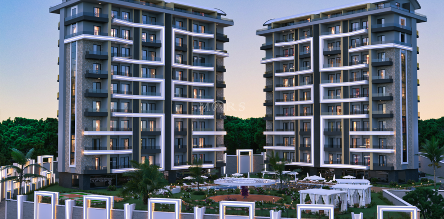 2+1 Lägenhet i Residential complex in Avsallar area, Alanya, Antalya, Turkiet Nr. 77834