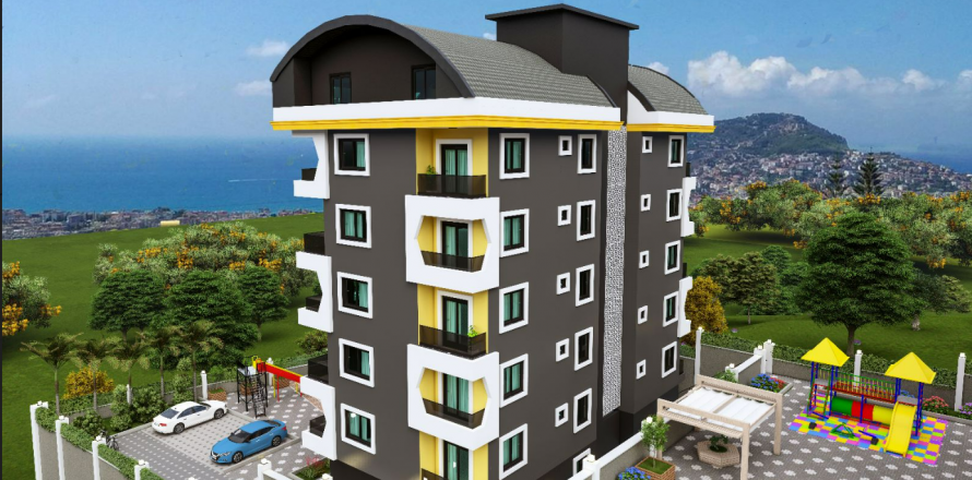1+1 Lägenhet  i Oba, Antalya, Turkiet Nr. 82324