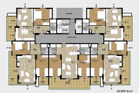 1+1 Bostadskomplex  i Avsallar, Antalya, Turkiet Nr. 79698 - 15