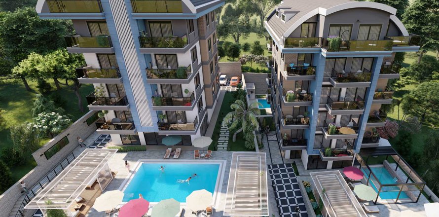 2+1 Lägenhet i Nova Capitol, Oba, Antalya, Turkiet Nr. 84927