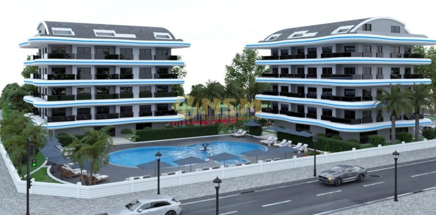 1+1 Lägenhet  i Alanya, Antalya, Turkiet Nr. 83788