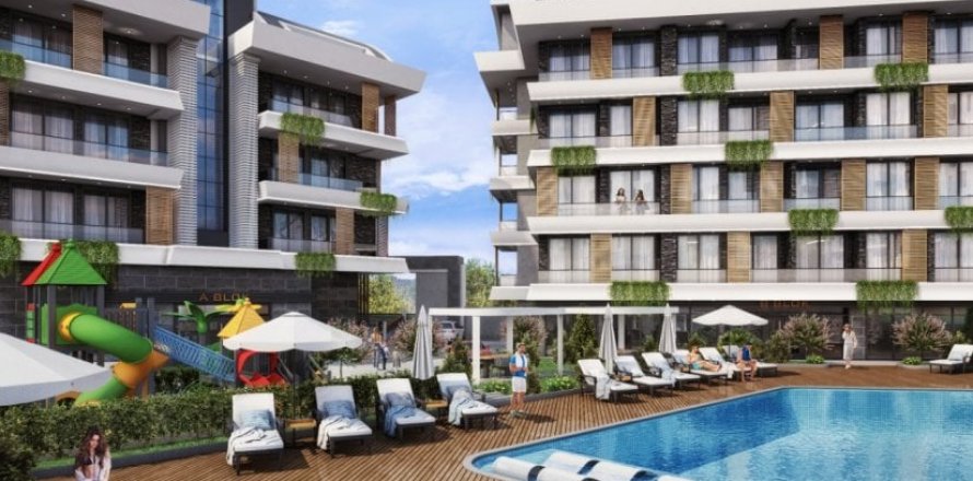 1+0 Lägenhet  i Alanya, Antalya, Turkiet Nr. 41364