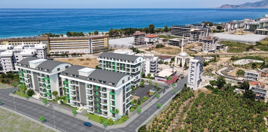 1+1 Lägenhet  i Alanya, Antalya, Turkiet Nr. 83784