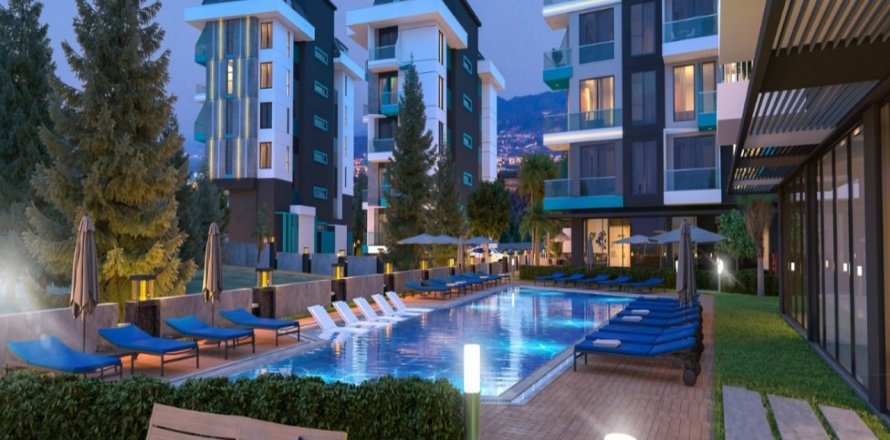 1+1 Bostadskomplex  i Alanya, Antalya, Turkiet Nr. 79695