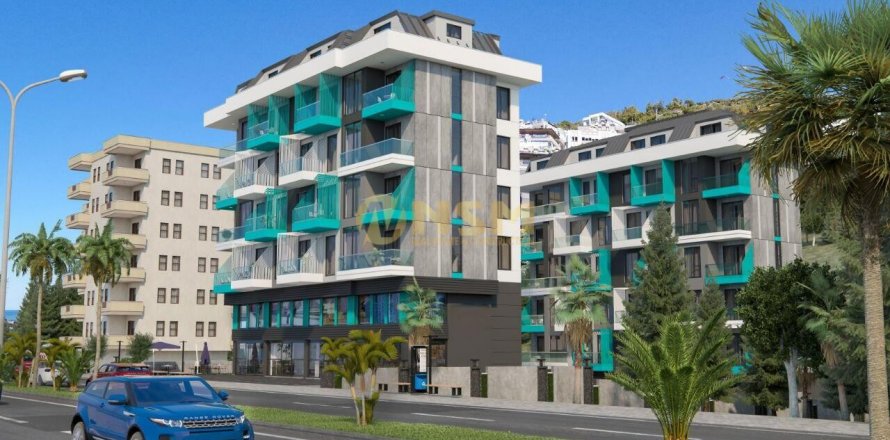 1+1 Lägenhet  i Alanya, Antalya, Turkiet Nr. 83871