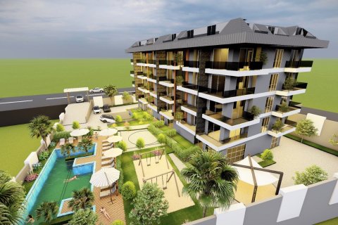 1+1 Lägenhet  i Alanya, Antalya, Turkiet Nr. 83785 - 4