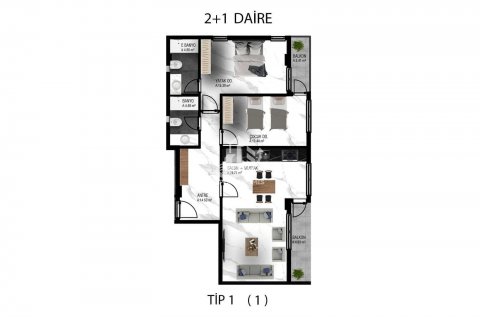 Daire  1+1  Oba, Antalya, Türkiye №49474 - 23