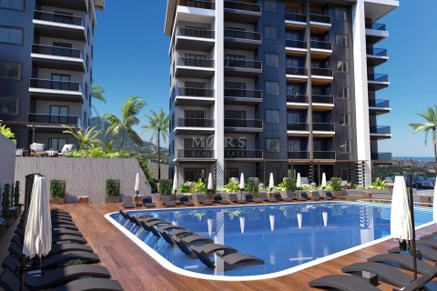 Daire Ultra-new low-rise residential complex of comfort class at affordable prices, built among orange trees in the Oba area. 1+0, Alanya, Antalya, Türkiye №49640 - 18
