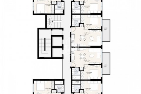 Daire  1+1  Alanya, Antalya, Türkiye №47428 - 14