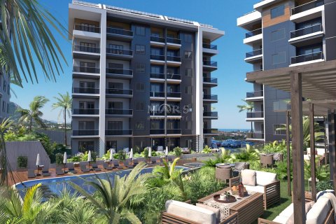 Daire Ultra-new low-rise residential complex of comfort class at affordable prices, built among orange trees in the Oba area. 1+0, Alanya, Antalya, Türkiye №49640 - 27