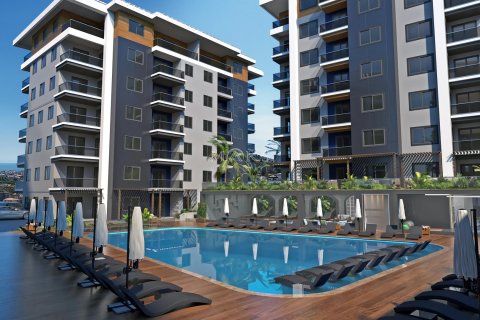 Daire Ultra-new low-rise residential complex of comfort class at affordable prices, built among orange trees in the Oba area. 1+0, Alanya, Antalya, Türkiye №49640 - 29